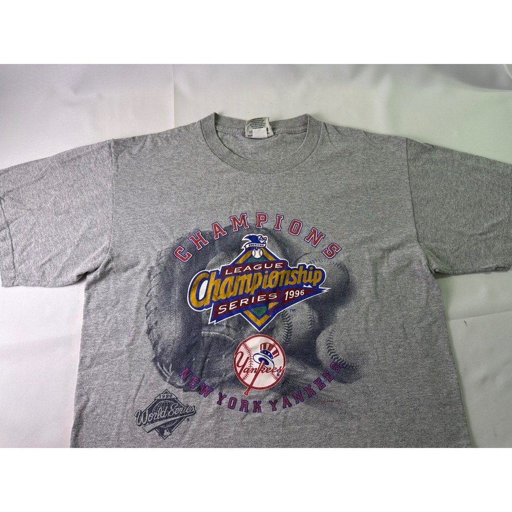 Vintage 1996 NY Yankees ALCS Champions World Series T-Shirt Lee‎ Sport Large